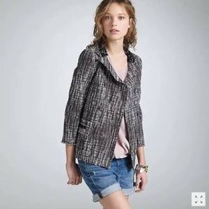 J CREW Collection  tweed embellished jacket blazer